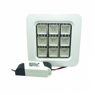 LED φωτιστικό οροφής λευκό φως 25W 220V - LED PANEL LIGHT SQUARE WHITE