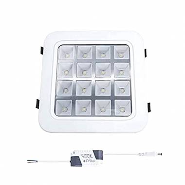 LED φωτιστικό οροφής 16W 220V - LED PANEL LIGHT SQUARE  WARM WHITE