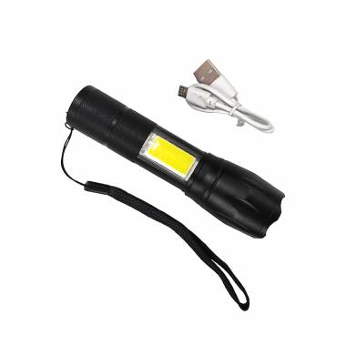 Επαναφορτιζόμενος Φακός LED - COB light flashlight