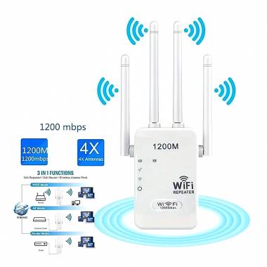 3σε1 WiFi Repeater/Router/AP 1200Mbps U7AC1200RE - 3in1 WiFi Repeater/Router/AP 1200Mbps