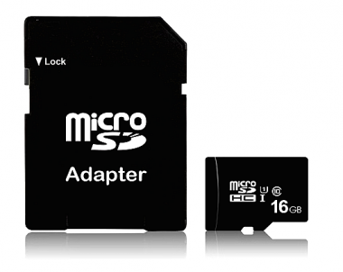Κάρτα Μνήμης Micro Sd 16GB & Αντάπτορας