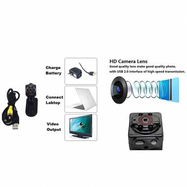 Super Mini DV Full HD 1080p Κάμερα Καταγραφικό SQ8 - Mini DV Full HD camera