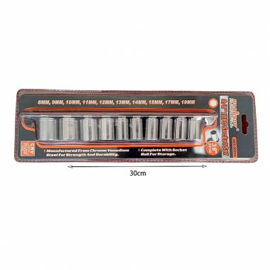 Horusdy Σετ καρυδάκια 10τμχ SDY-96014 3/8" 8MM-19MM - Socket Set