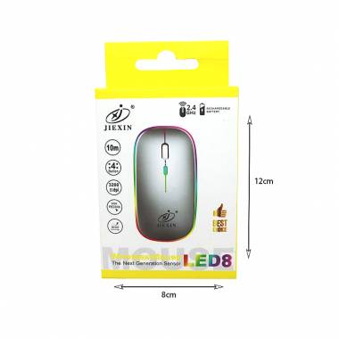 JIEXIN ασύρματο ποντίκι - Wireless mouse LED8