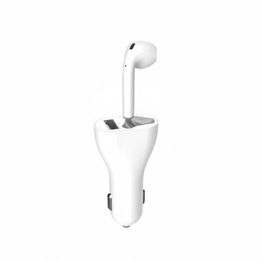 Βάση Φόρτισης USB Car Bluetooth με Ασύρματο Ακουστικό 2 σε 1 - Vehicle bluetooth headset