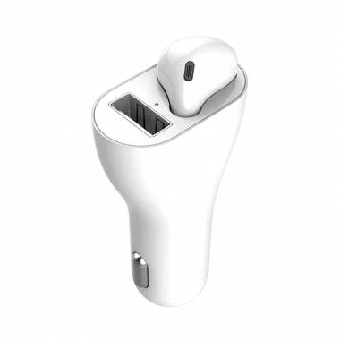 Βάση Φόρτισης USB Car Bluetooth με Ασύρματο Ακουστικό 2 σε 1 - Vehicle bluetooth headset