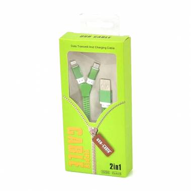Καλώδιο USB φερμουάρ για IOS & Android - USB zipper cable