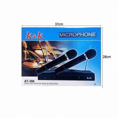 K&K Ασύρματο μικρόφωνο και δέκτης AT-306 - K&K Wireless microphone and receiver AT-306