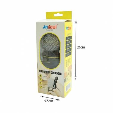 Andowl Μικρόφωνο 3.5mm QY-920 Επιτραπέζιο Φωνής - Microphone condenser