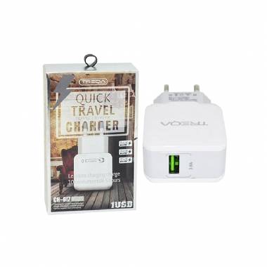 Treqa Φορτιστής Χωρίς Καλώδιο με Θύρα USB-A CH-617 3.6A - Quick travel charger