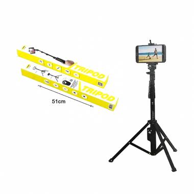 Andowl Q-L1388 Selfie Stick Τρίποδο Κινητού με Bluetooth - Selfie Stick Tripod