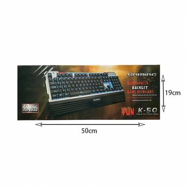 Gaming Πληκτρολόγιο K-50 με Φωτιζόμενα Πλήκτρα - Mechanical Keyboard