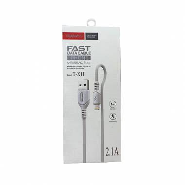 Tranyoo Καλώδιο δεδομένων Lightning-IOS 1m 2.1A T-X1I