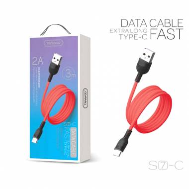 Tranyoo Καλώδιο δεδομένων Type-C 2A 3m S7-C - Fast charger cable