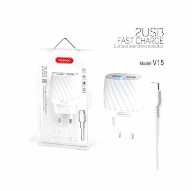 TRANYOO γρήγορος φορτιστής type-C 2USB V15 – Fast charger
