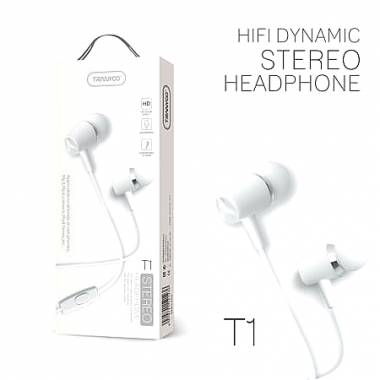 Tranyoo Ενσύρματα ακουστικά T1 HD- Earphones Dynamic stereo Headphone