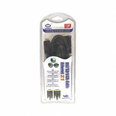 Shenggelan Καλώδιο DVI σε VGA Ethernet 1.5m - DVI to VGA Ethernet cable