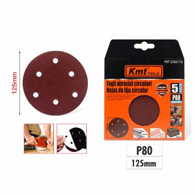 KMT Γυαλόχαρτο τριβείου P80 5τμχ - Sandpaper