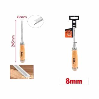 KMT Σκαρπέλα Με Ξύλινη Λαβή 8mm- Chisel
