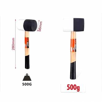 KMT Λαστιχένιο σφυρί 500g - Rubber hammer