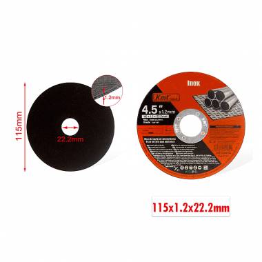 KMT Δίσκος Κοπής 4.5"xΦ1.2mm 10τμχ- Saw Blade
