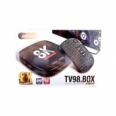 Andowl TV98 Box 8K ultra HD και 64GB Αποθηκευτικό Χώρο με Λειτουργικό Android
