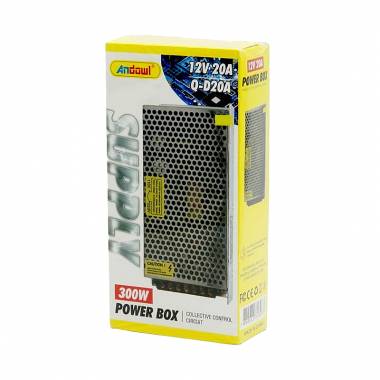 Andowl Τροφοδοτικό LED Ισχύος 300W με Τάση Εξόδου 12V Q-D20A - Power Box