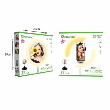 Qiaoyang Ring Light με Βάση 3 χρωμάτων QA-T677 – 180° Fill Light