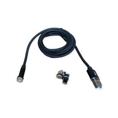 Treqa CA-847 Μαγνητικό Καλώδιο Φόρτισης 3.4A  180° 3 σε 1 Lightning - USB-C - MicroUSB 1m - Magnetic 3 in 1 Cable Type C. Lighting And V8 3.4A