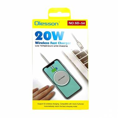 Olesson 20W Ασύρματος γρήγορος φορτιστής SD-54 - Wireless fast charger