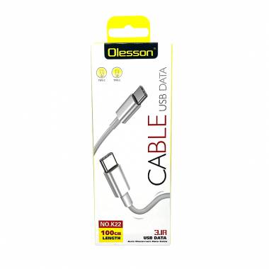 Olesson Καλώδιο δεδομένων USB Data 1m 3.1A NO.K22 - Data Cable