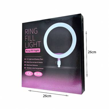 Ring Light LED USB με Τρίποδο Δαπέδου και Βάση για Κινητό 10" - Ring Lamp Light
