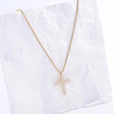 Γυναικείο Ατσάλινο Κολιέ Με Σταυρό – Women’s Steel Necklace