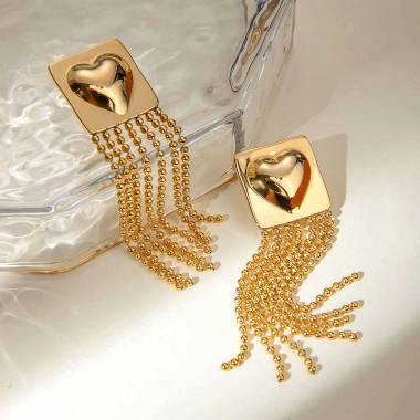Γυναικεία Ατσάλινα Σκουλαρίκια - Women's Steel Earings