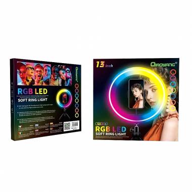 Qiaoyang LED Ring Light με Βάση RGB QA-666 – Soft Ring Light