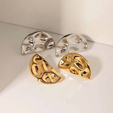 Γυναικεία Ατσάλινα Σκουλαρίκια - Women's Steel Earrings