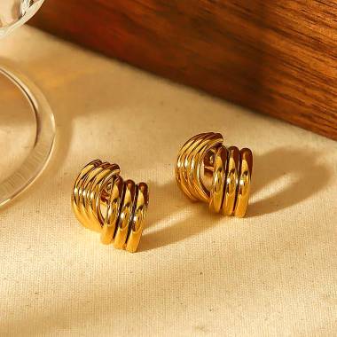 Γυναικεία Ατσάλινα Σκουλαρίκια - Women's Steel Earrings