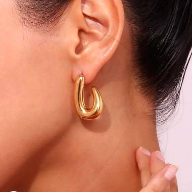 Γυναικεία Ατσάλινα Σκουλαρίκια - Women's Steel Earrings
