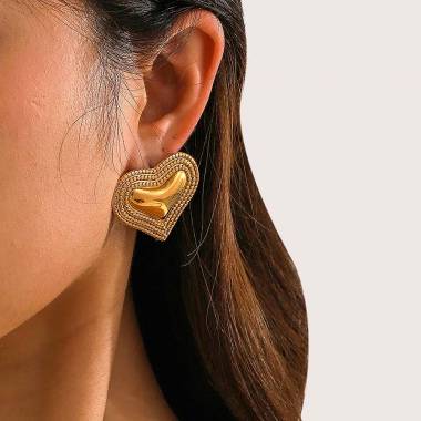 Γυναικεία Ατσάλινα Σκουλαρίκια - Women's Steel Earrings
