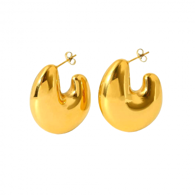 Γυναικεία Ατσάλινα Σκουλαρίκια - Women's Steel Earrings