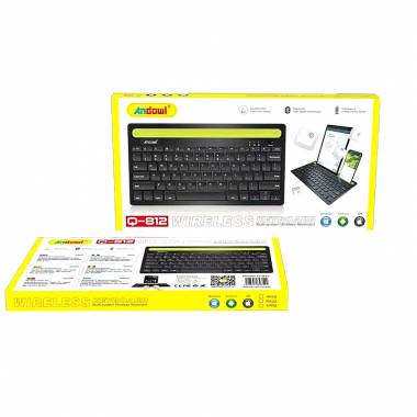 Andowl Q-812 Ασύρματο Bluetooth Πληκτρολόγιο Αγγλικό US - Wireless Keyboard