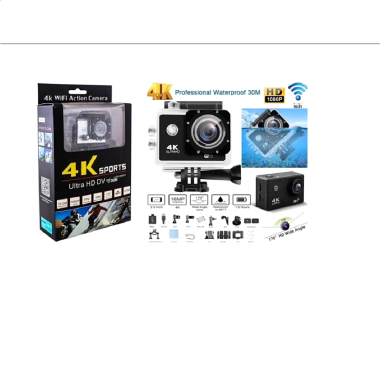 Sports & Action Camera WIFI Ultra HD DV 30M με οθόνη 2 ιντσών
