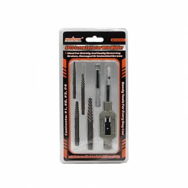HORUSDY Σετ Τρυπανιών Βιδωτός Εξολκέας 4τμχ SDY-97315 - Screw Extractor with Winder 4pcs