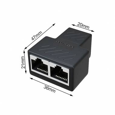 AOWEIXUN OR VESION Αντάπτορας ethernet 1 σε 2 -Ethernet Splitter 1 to 2