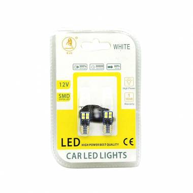 EJC Λάμπες Αυτοκινήτου Canbus 12V-24V T10-3030-8SMD 2τμχ ψυχρό φως – LED light