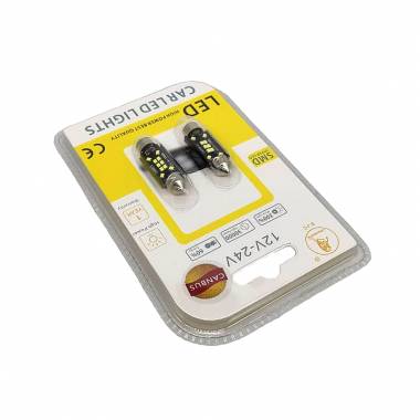 EJC Λάμπες Αυτοκινήτου Canbus LED 12V 2016-T10 39mm 2τμχ ψυχρό φως - LED light