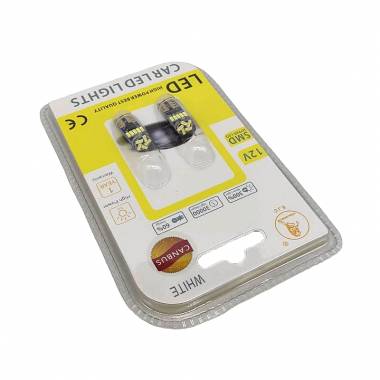 EJC Λάμπες Αυτοκινήτου Canbus LED 12V 2τμχ ψυχρό φως T10-4014-15L - LED light