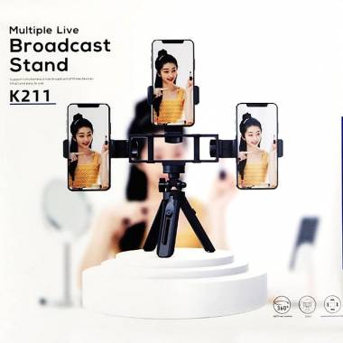 Βάση στήριξης κινητού 3 θέσεων - Multiple live broadcast stand K211