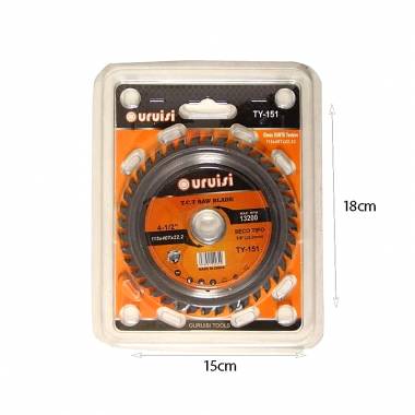 Uruisi Λεπίδα ηλεκτρικού πριονιού  4 1/2'' 115mm 40T 1PCS TY-151 - Saw Blade