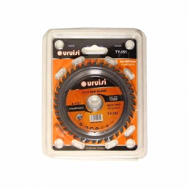 Uruisi Λεπίδα ηλεκτρικού πριονιού  4 1/2'' 115mm 40T 1PCS TY-151 - Saw Blade